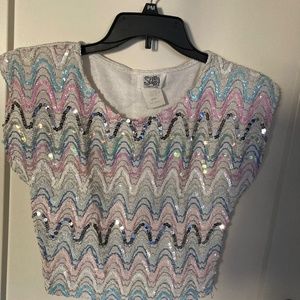 Glamorous sequined top